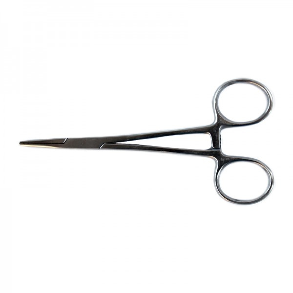 Pince Moustique Inox Pointe Droite 12 cm : Verrouillage de sécurité Pince Moustique Inox Pointe Droite 12 cm : Verrouillage de sécurité